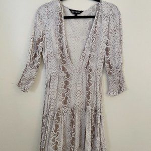 Kivari Snakeprint Mini Dress